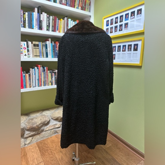 Selma Boucle and Fur Evening Coat - Picture 8 of 9